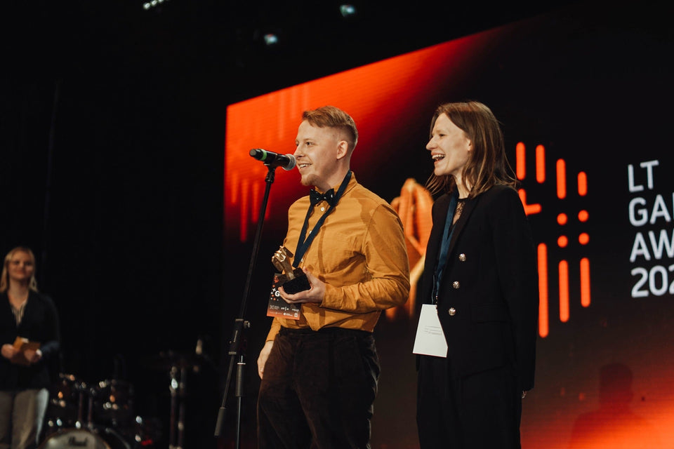 Tomas Miliauskas and Monika Sadaukaitė Miliauskienė at LT Game Awards 2023