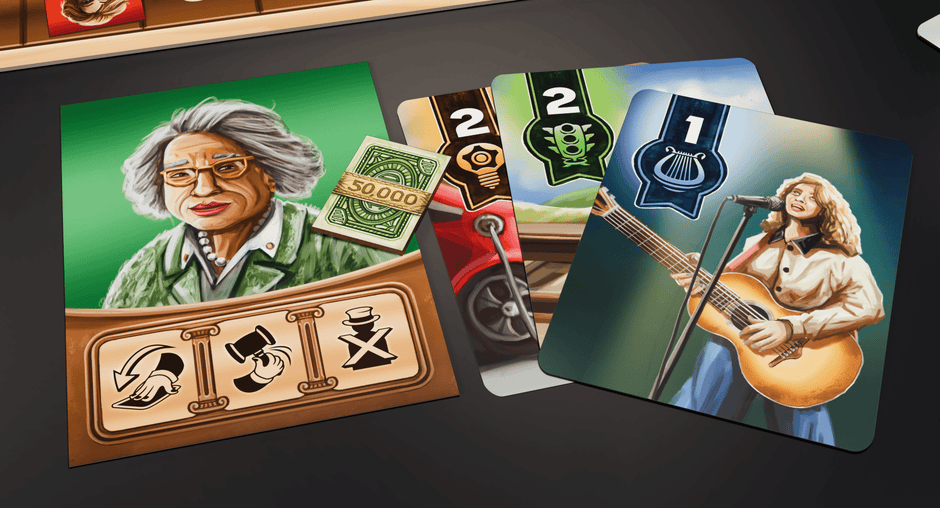 Fraudville (Politiškės) board game player hand