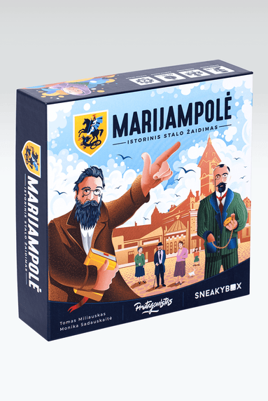​Marijampolė – educational strategy board game box front cover
