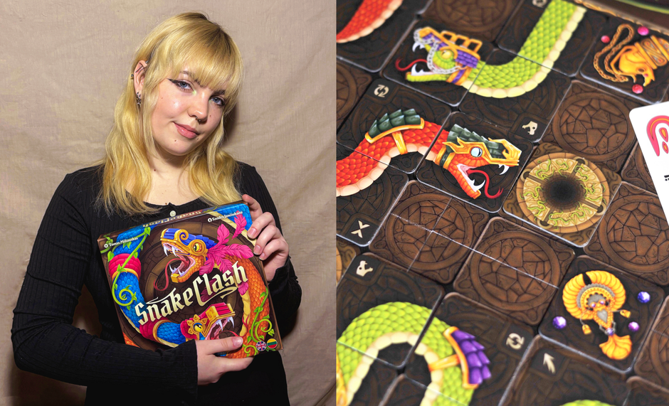 Snake Clash board game artist Sandra Jančiukaitė